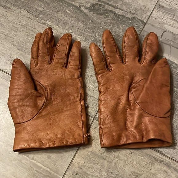 Portolano for J.Crew Brown Leather Gloves with Studded Accents - Picture 8 of 8